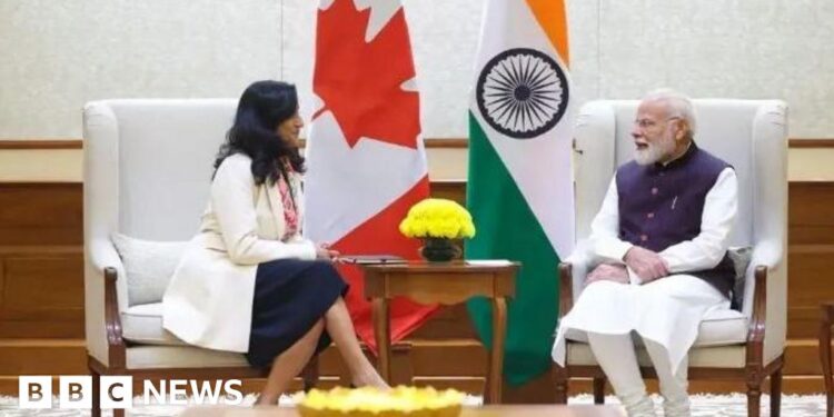 Canada foreign minister meets Indian PM Modi amid thawing ties