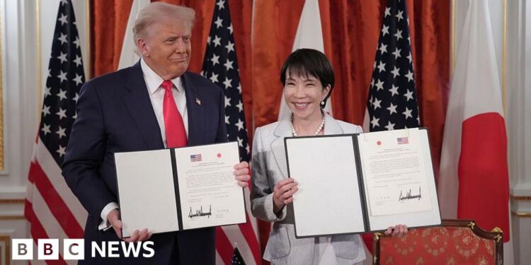 Trump ends Japan leg of Asia tour after meeting Sanae Takaichi