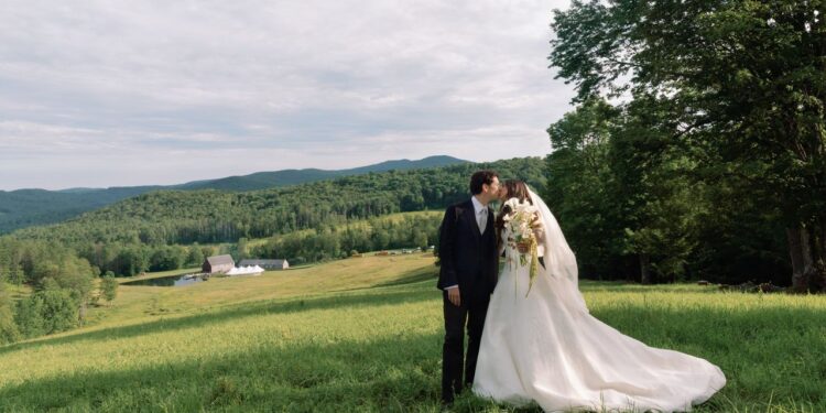 The Bride Wore Custom Danielle Frankel for Her Bucolic Vermont Farm Wedding