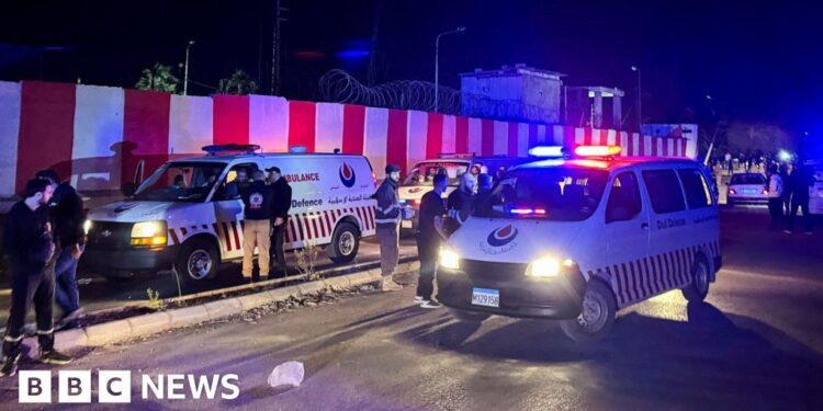 Lebanon says Israeli strike killed 13 people near Palestinian refugee camp