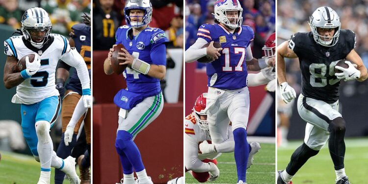 Dowdle, Darnold, Allen or Bowers: NFL Week 9 ‘Himmy’ Award