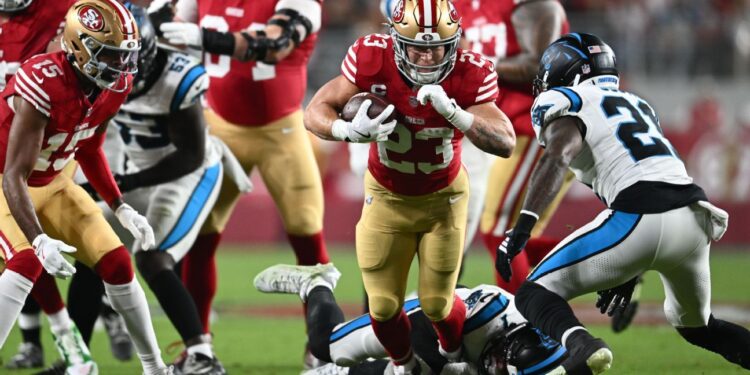 49ers top Panthers, as Christian McCaffrey beats former team