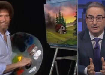 John Oliver’s Bob Ross Auction Raises More Than $1.5 Million for PBS
