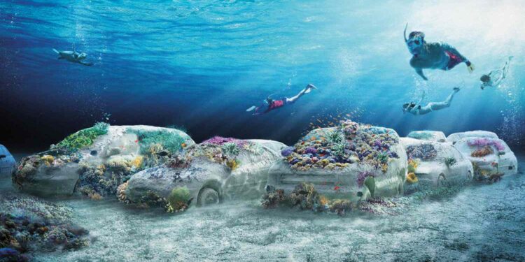 Underwater Sculpture Park ReefLine Debuts First Phase