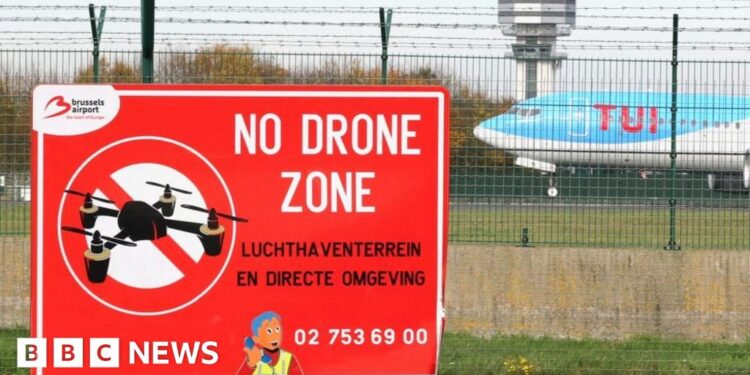 Belgium rushes to secure drone defences after airport disruption