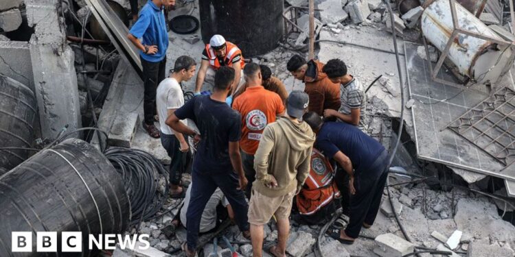 Israeli strikes in Gaza kill 104, health ministry says, after Hamas accused of killing soldier