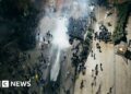 WW1 toxic compound sprayed on Georgian protesters, BBC evidence suggests