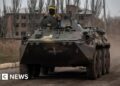 Ukraine loses embattled eastern town as Russian advance continues