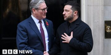 Zelensky due at Downing Street for high-level Ukraine talks