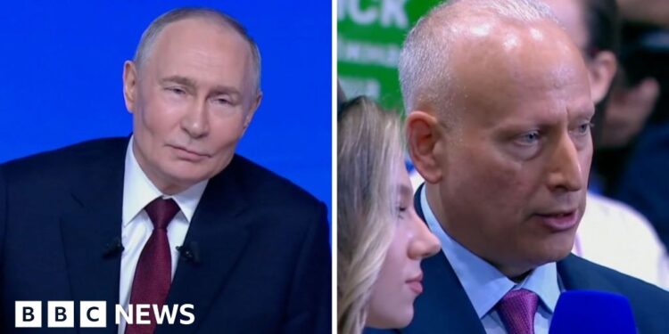 Was Putin’s response to my question about war in Europe an olive branch?
