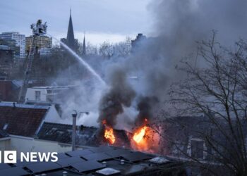 Explosion and fire in Dutch city of Utrecht caused by gas leak, officials say