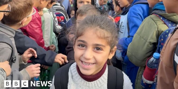 Gaza children return to school after years without formal education