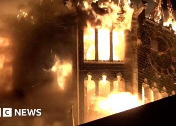 Huge fire rips through historic Amsterdam church