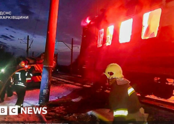 Ukraine’s Zelensky condemns Russian drone strike that killed five on passenger train
