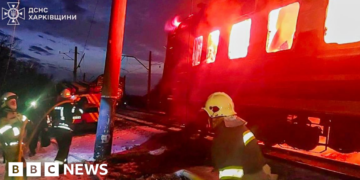 Ukraine’s Zelensky condemns Russian drone strike that killed five on passenger train