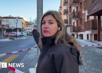 BBC reports from the scene of Swiss resort bar fire