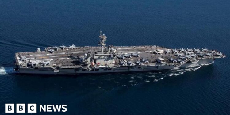 US says it shot down Iranian drone flying towards aircraft carrier