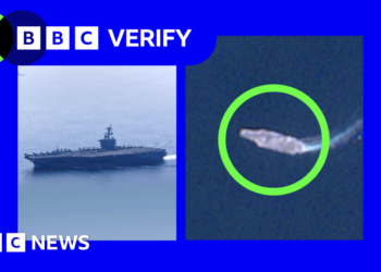 US build-up of warships and fighter jets tracked near Iran