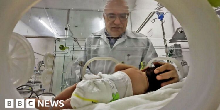 Inside Gaza hospital struggling to provide care to newborn babies
