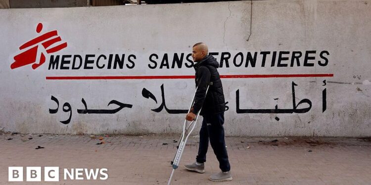 Israel to ban MSF from working in Gaza over refusal to provide staff list