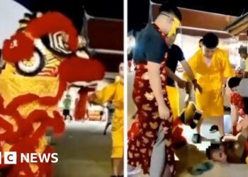 Thai police go undercover as lion dancers to catch thief