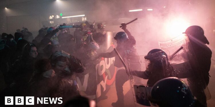 Italian police arrest protesters after clash in Olympic host city Milan