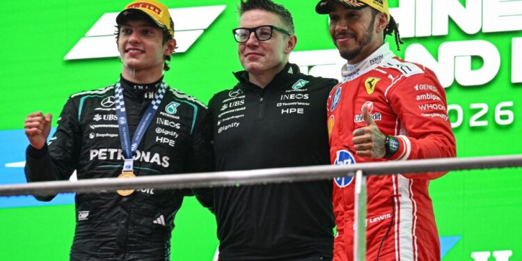 Chinese Grand Prix: Kimi Antonelli gets first race win, Lewis Hamilton on podium