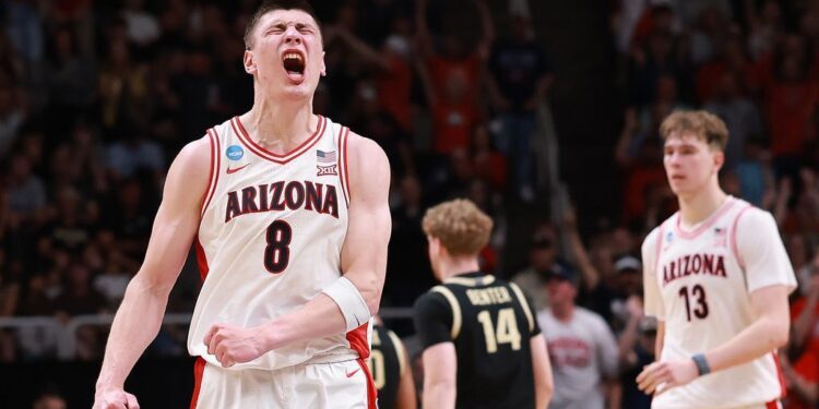 Arizona beats Purdue to make first Final Four since 2001