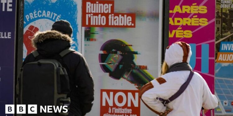 Swiss reject right-wing plan to cut licence fee for public broadcaster