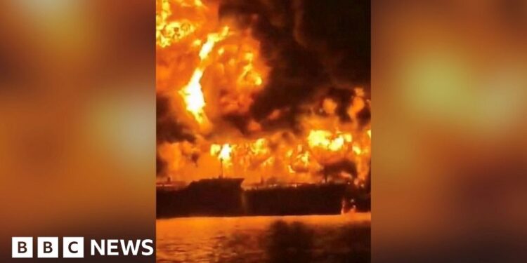 Explosions reported on two foreign vessels in the Gulf, authorities say