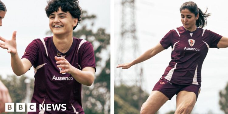 Why did only two Iranian football players stay in Australia?