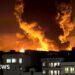 Huge flames in Tehran after Israeli strikes on oil refineries