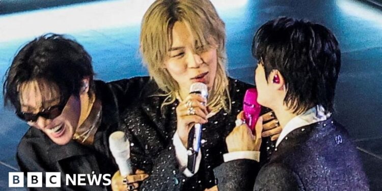 BTS make live return in front of huge crowd