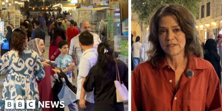 BBC visits Doha market starting to fill up again two weeks into Iran war
