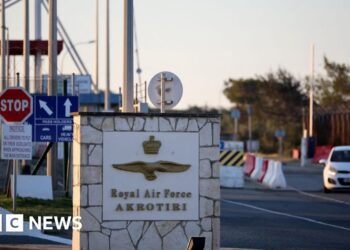 Two drones intercepted heading for RAF base, Cyprus says