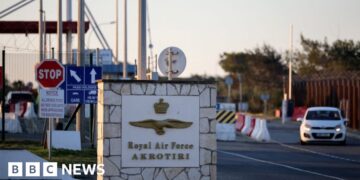 Two drones intercepted heading for RAF base, Cyprus says