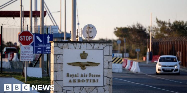 Two drones intercepted heading for RAF base, Cyprus says