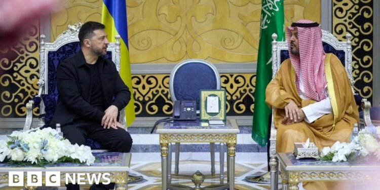 Zelensky visits Saudi Arabia after offering Ukraine's drone expertise