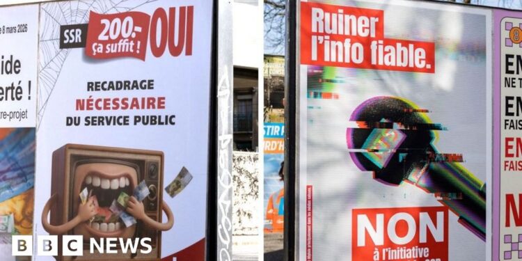 Swiss to vote on right-wing push to slash licence fee for public broadcaster