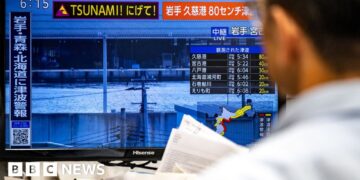 Japan on high alert for 'huge' second quake after issuing tsunami warning