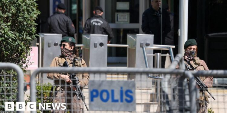 One gunman killed and two injured in shooting at Israeli consulate in Istanbul