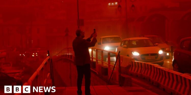 Man dies in storm as Saharan dust shrouds Crete