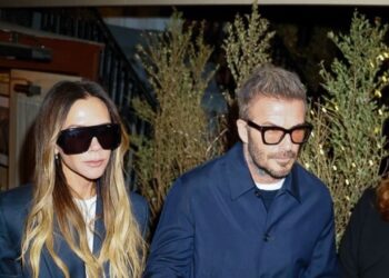 David and Victoria Beckham Have Two Very Different Takes on Monochrome Dressing
