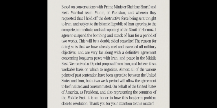 White House confirms two-week suspension of strikes on Iran | US-Israel war on Iran