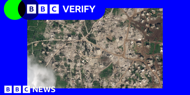 Satellite images reveal scale of Israeli demolitions as Lebanese villages destroyed