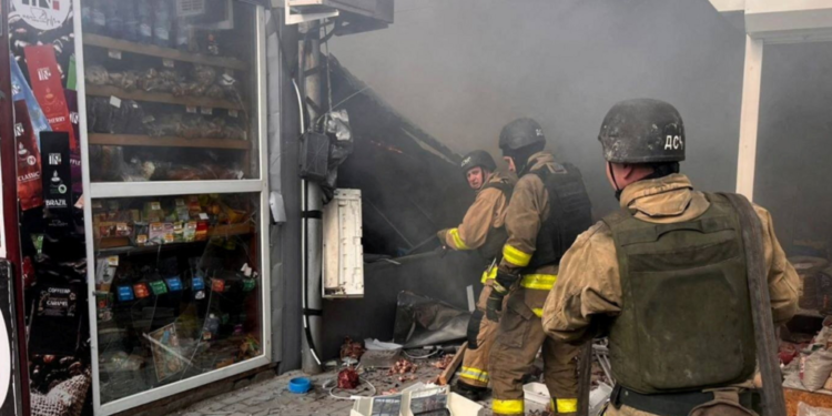 Russian attack on Ukraine market kills five