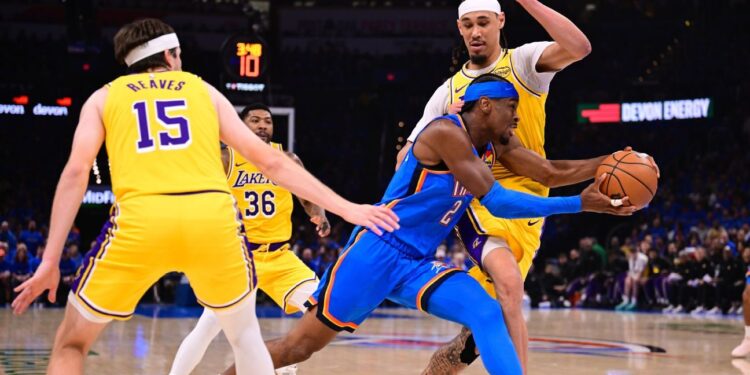 Thunder roll past Lakers in Game 1 of West semifinals