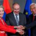 European leaders converge on Armenia as Russia looks on