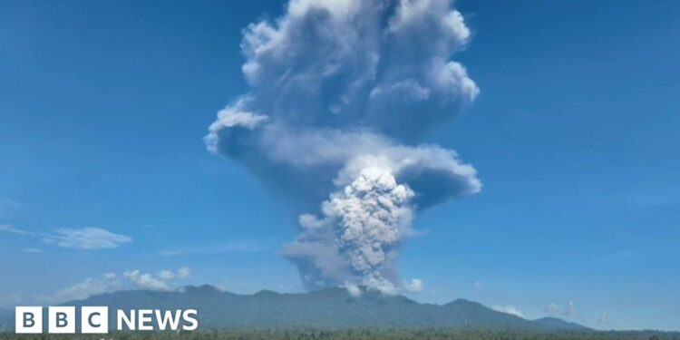 Three dead after volcano erupts on Indonesian island