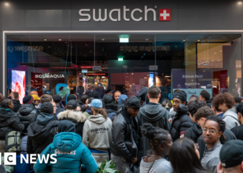 Swatch shuts stores after crowds queue for new watch
